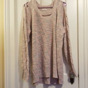 Pink/gray sweater